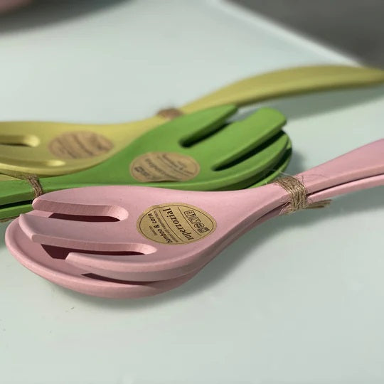 2-piece salad servers set - 2 Yellow - Slowood