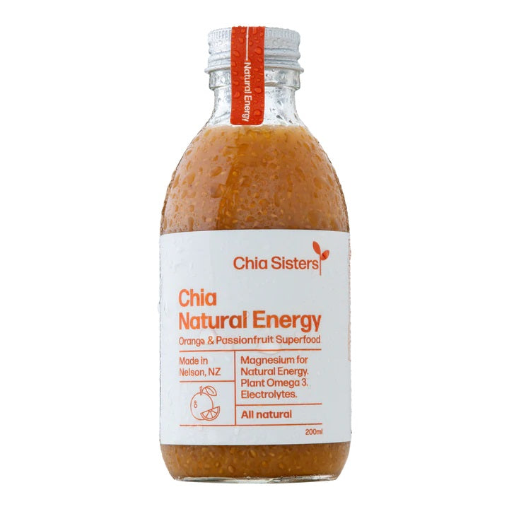 Chia Natural Energy - Orange and Passionfruit 200ml - Slowood