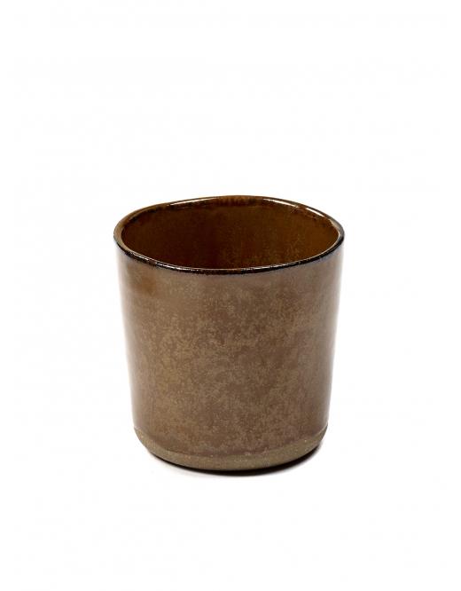 CUP MERCI N9  D7,4 H7,3 OCRE/BROWN - Slowood