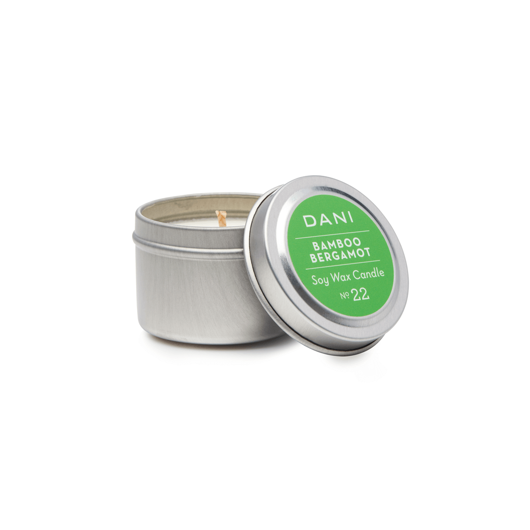 Bamboo Bergamot Travel Tin Candle - Slowood