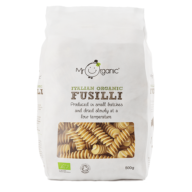 Organic Vegan Fusilli 500g - Slowood