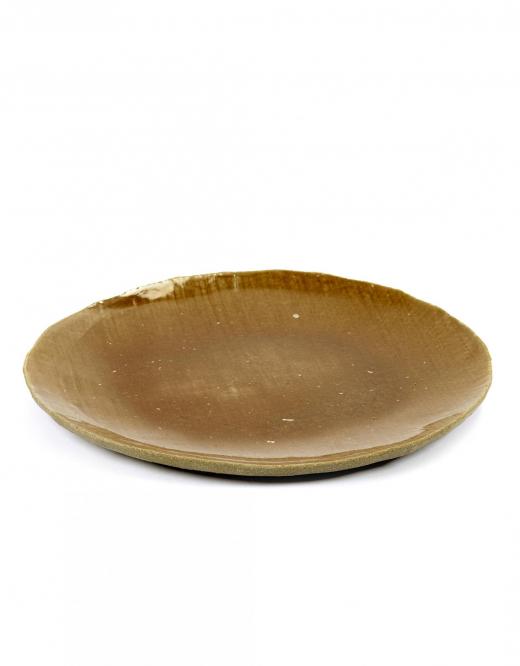 PLATE BROWN L D28 - Slowood