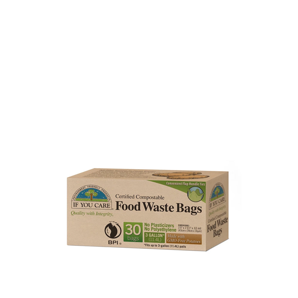 Certified Compostable Food Waste Bags (3 Gal) - Slowood