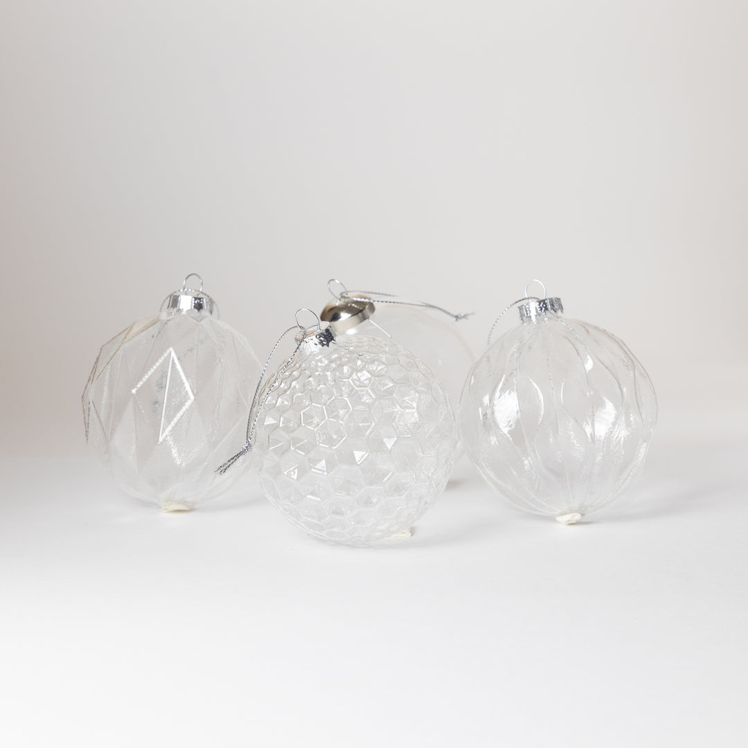 Glass bauble - set of 4 - Slowood