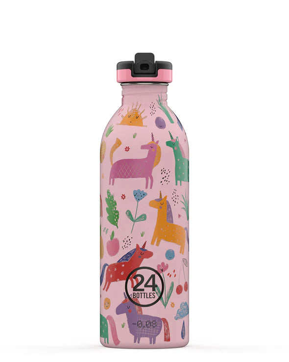 24 Bottles Urban Bottle 500ml Stone Magic Friends - Colored Sport Lid - Slowood