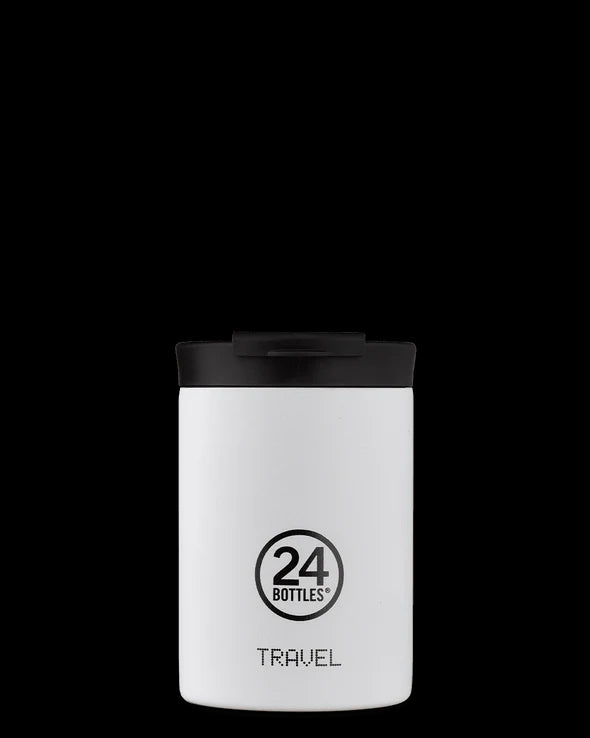 24 Bottles Travel Tumbler Stone Ice White 350ml - Slowood