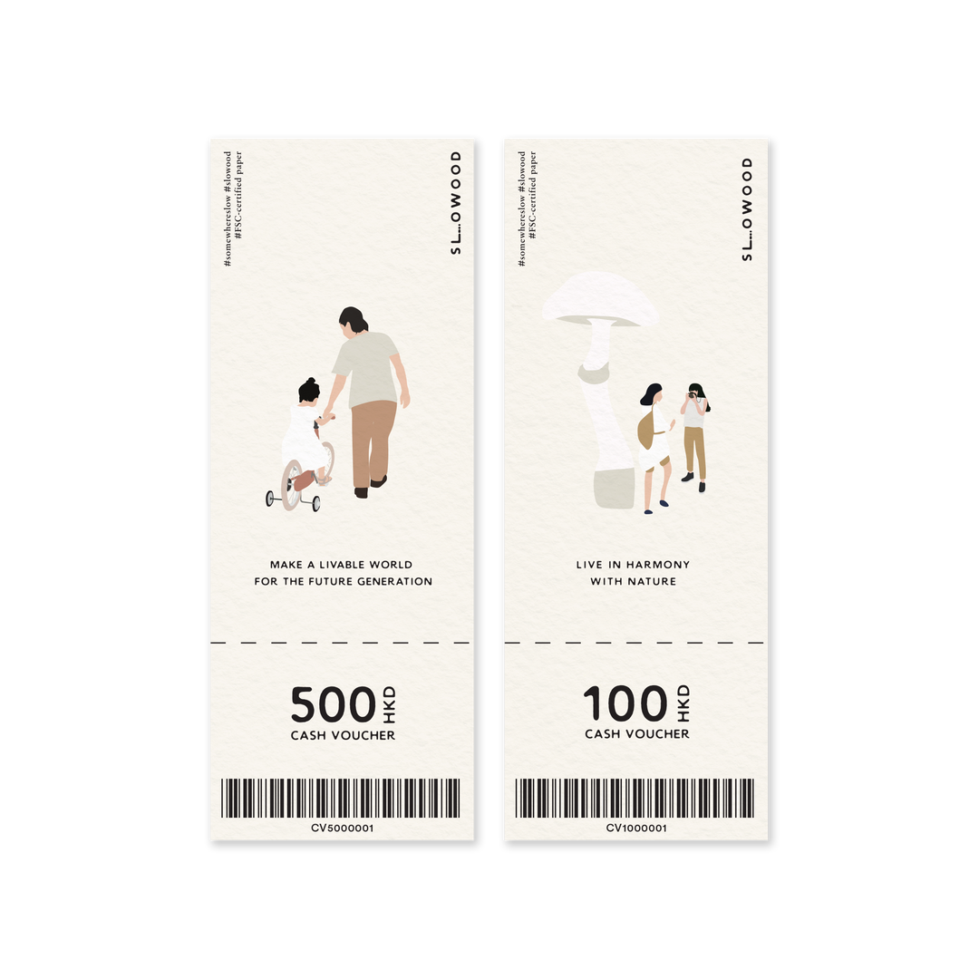 SLOWOOD Instore Paper Voucher $100 Voucher - Slowood