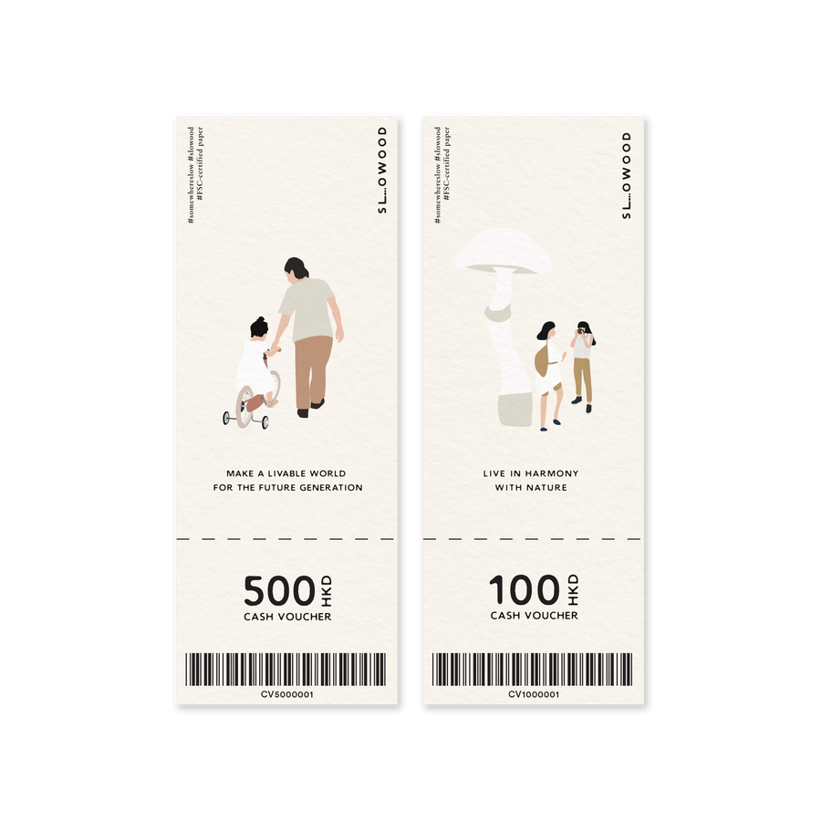 SLOWOOD Instore Paper Voucher $100 Voucher - Slowood